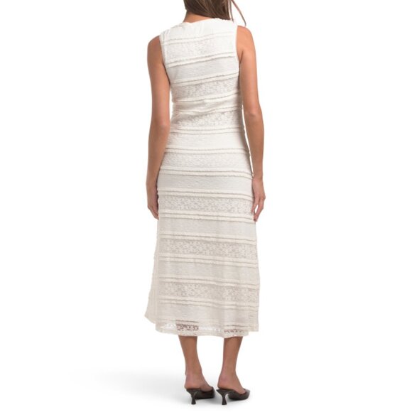 LE LIS Ivory Lace Detail Maxi Dress - Picture 2 of 2